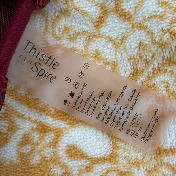 Thistle and Spire Fiery Burgundy Red Strappy Bralette - S - Picture 4 of 4